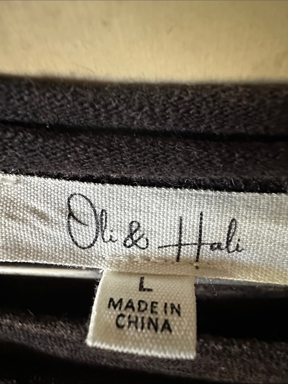 Oli & Hali Washed Brown Short Sleeve Top with Blue Denim Patchwork Hi-Low - Picture 2 of 3